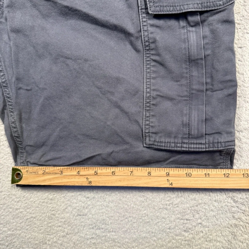 Carhartt Mens Rugged Flex Relaxed‎ Fit Canvas Cargo Work Short Bluestone Mens 44